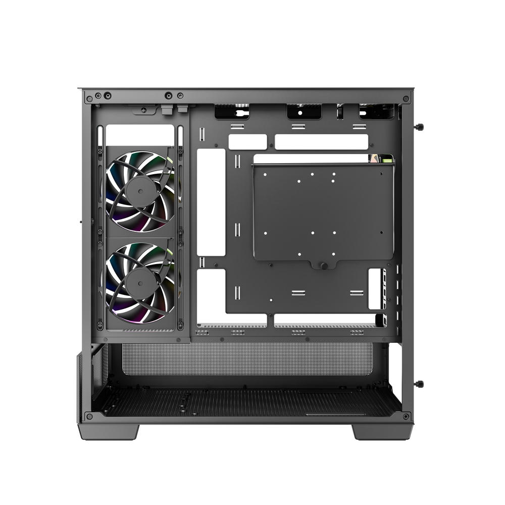 曲面ガラスパネル採用のパノラマデザインMicroATXケース「CG380U 3F